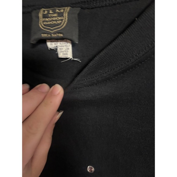 East Africa Zebra Graphic Rhinestone‎ Black T-Shirt Womens Animal Tee - Picture 4 of 8